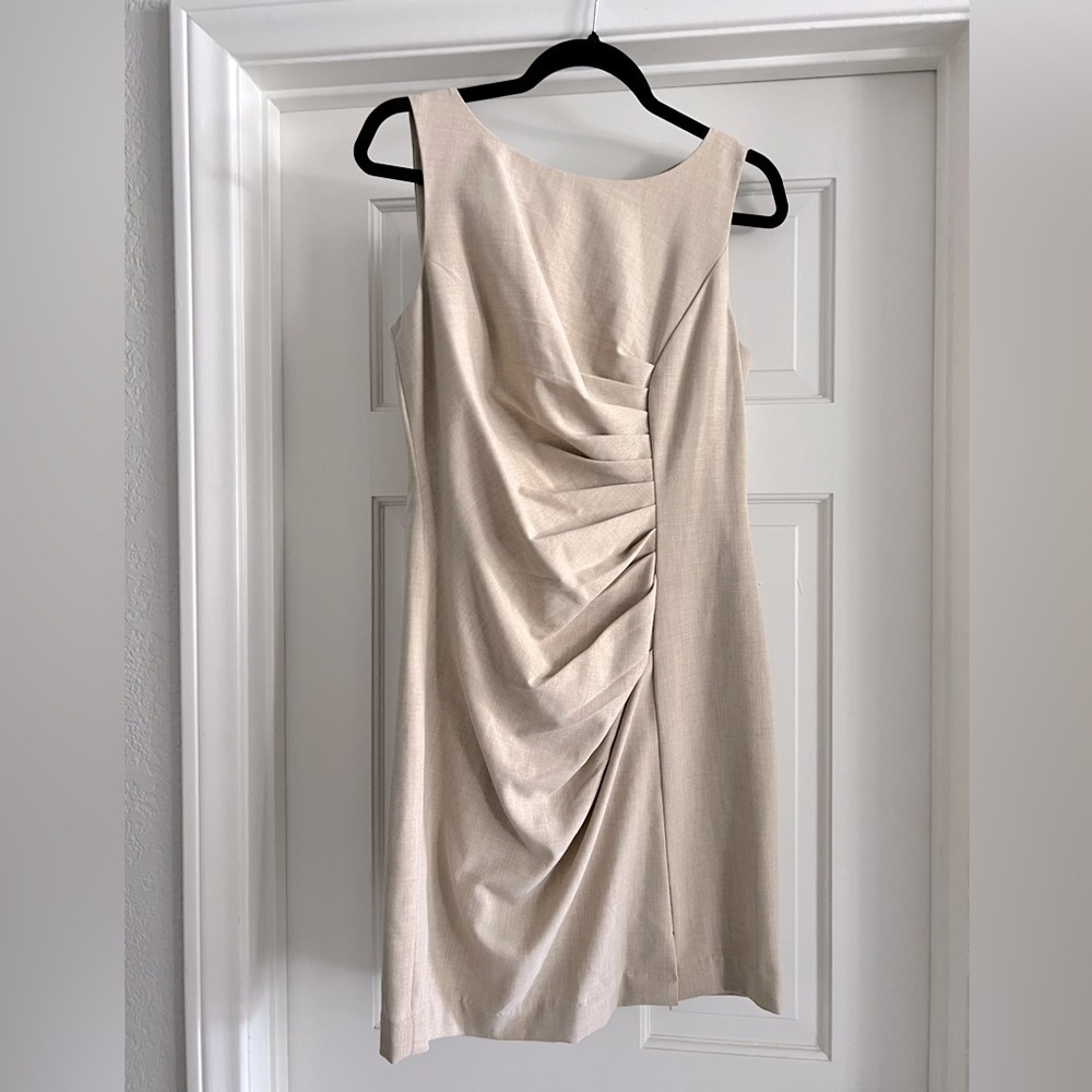 Calvin Klein khaki neutral pencil dress women’s Size 8